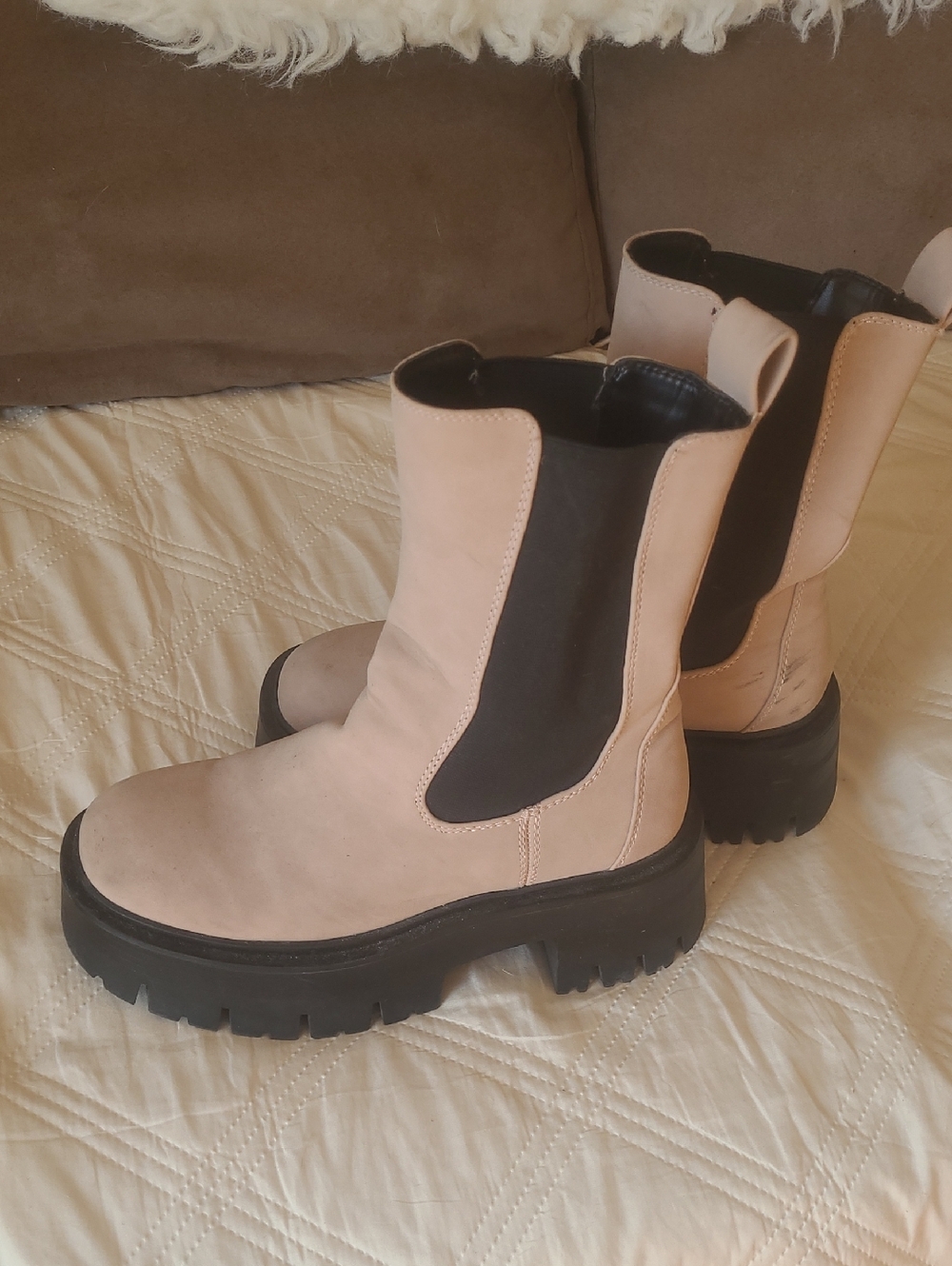 Call it Spring Boots in Blush Pink
